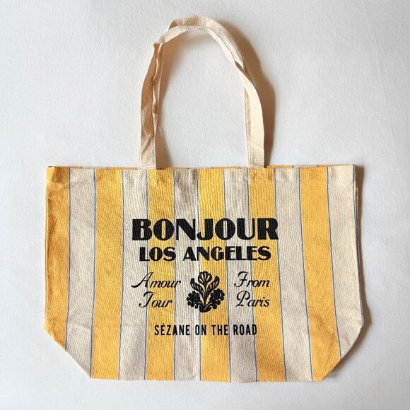 Sézane Striped Tote Bag - Picture 1 of 6